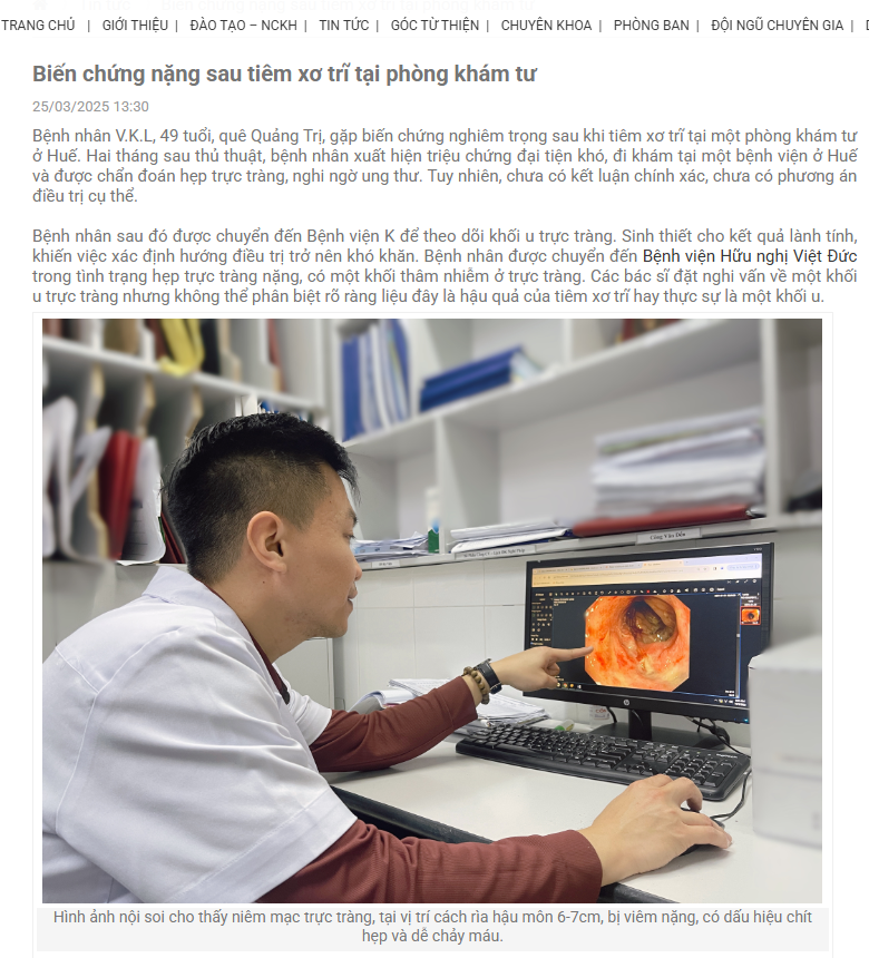 Tiêm búi trĩ có hiệu quả như lời quảng cáo – Góc nhìn từ Tiến sĩ chuyên khoa